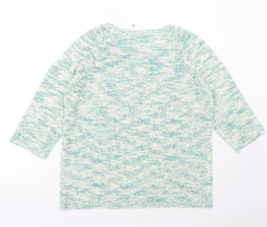 Womens UK Size L Bonmarché Green Pullover Jumper