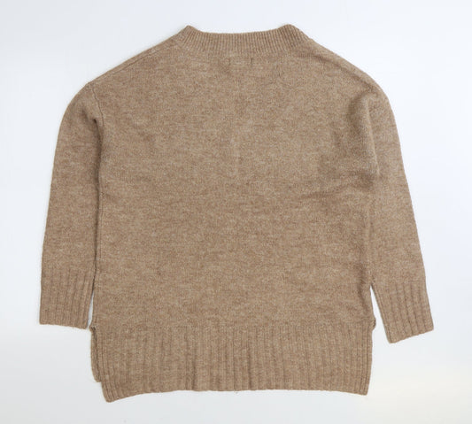 Womens UK Size XS Primark Brown Pullover Jumper