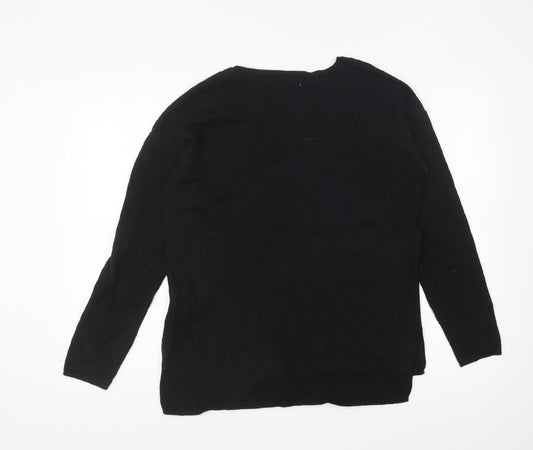 Womens UK Size 12 NEXT Black Pullover Jumper