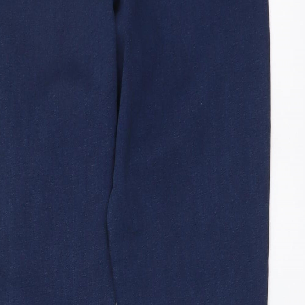 Denim & Co. Womens Blue Cotton Skinny Jeans Size 14 L27 in Regular Button