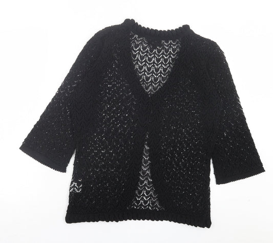 Womens UK Size S Casamia Black Cardigan Jumper
