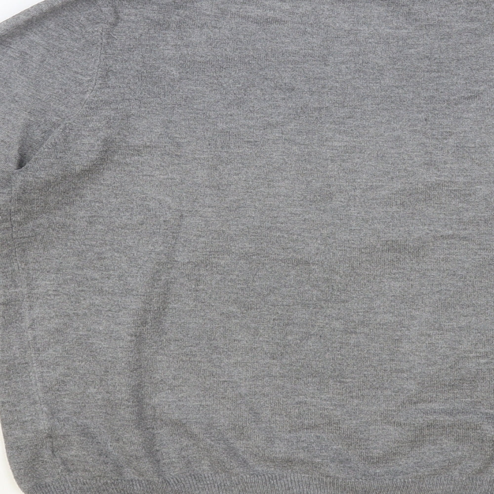 Primark Womens Grey Crew Neck Polyester Pullover Jumper Size 12