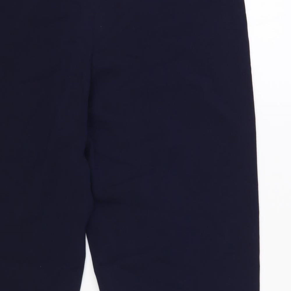 Autonomy Womens Blue Polyester Trousers Size 14 L26 in Regular