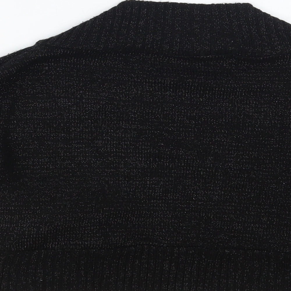 Womens UK Size 14 Quiz Black Shrug Jumper