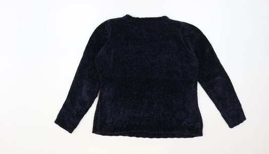 Womens UK Size S Only Blue Pullover Jumper