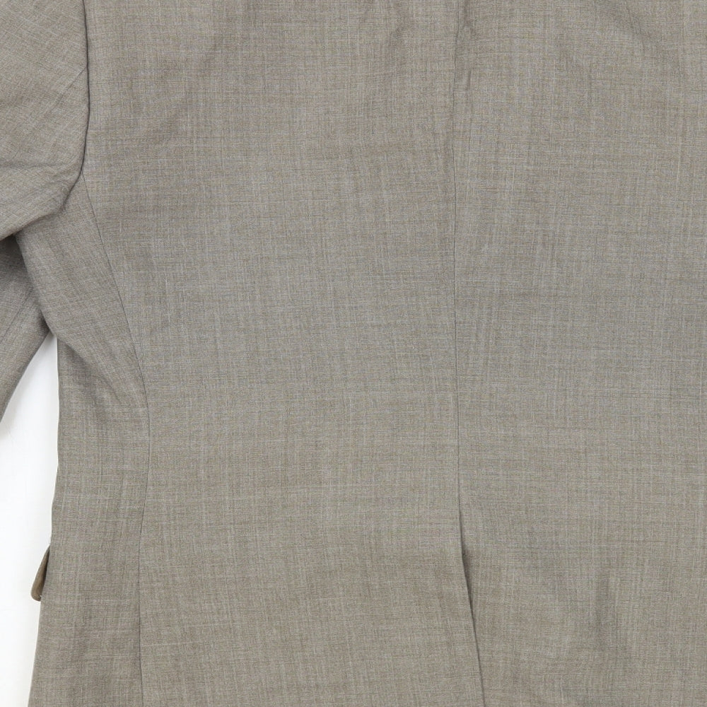 Mens UK Size 38 Trevira Regular Grey Suit Jacket