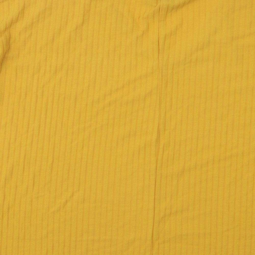 Womens UK Size 10 New Look Yellow Pullover Jumper