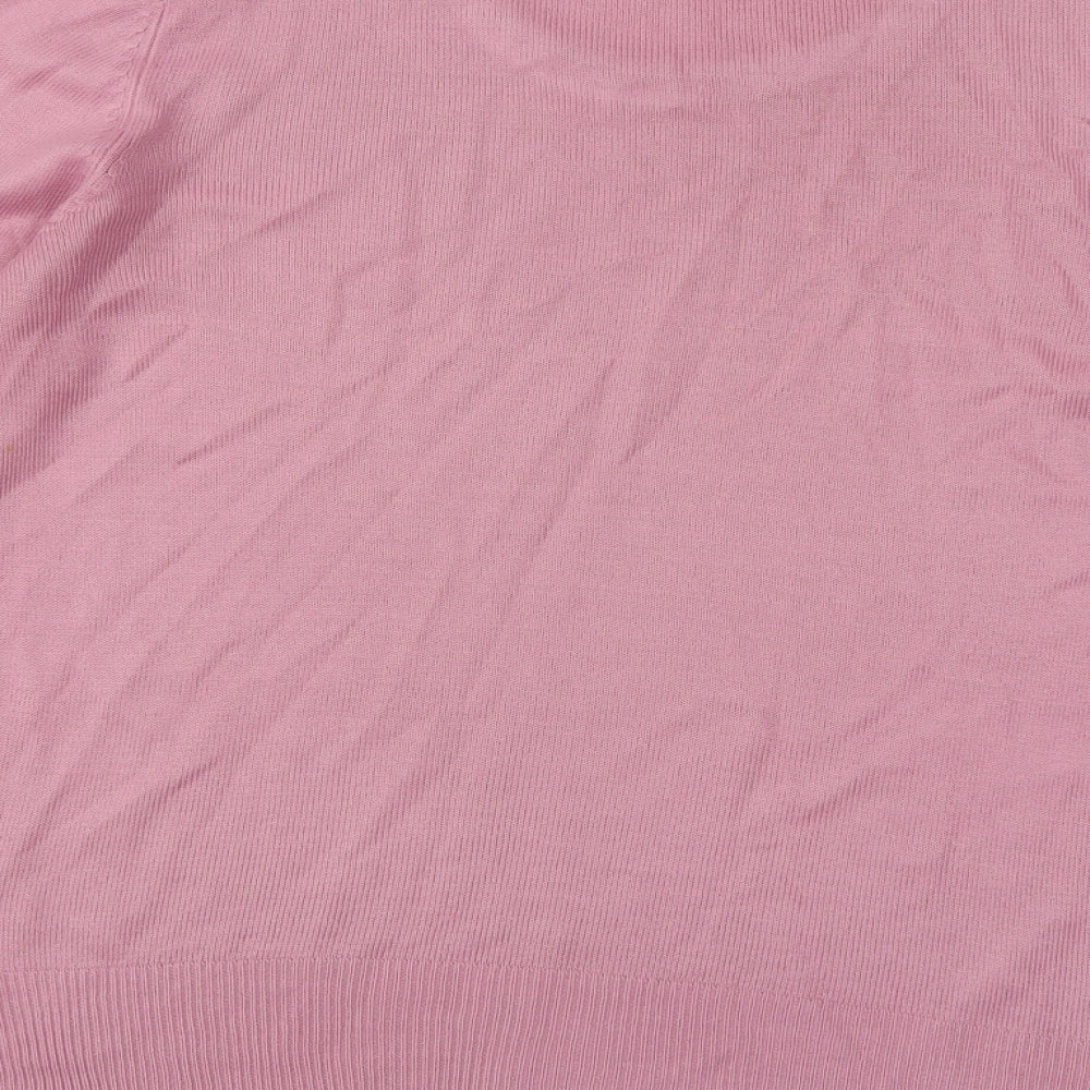 Womens UK Size 14 Debenhams Pink Pullover Jumper