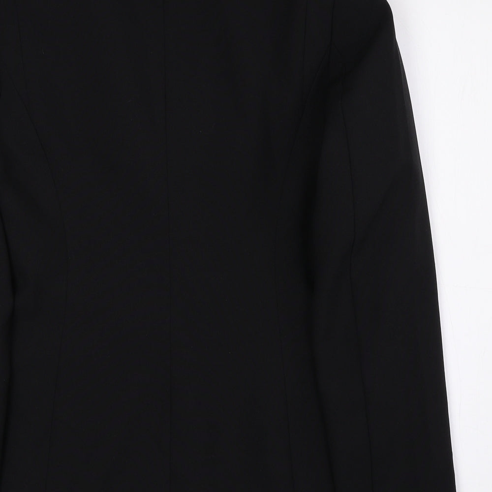 F&F Womens Black Polyester Jacket Blazer Size 12