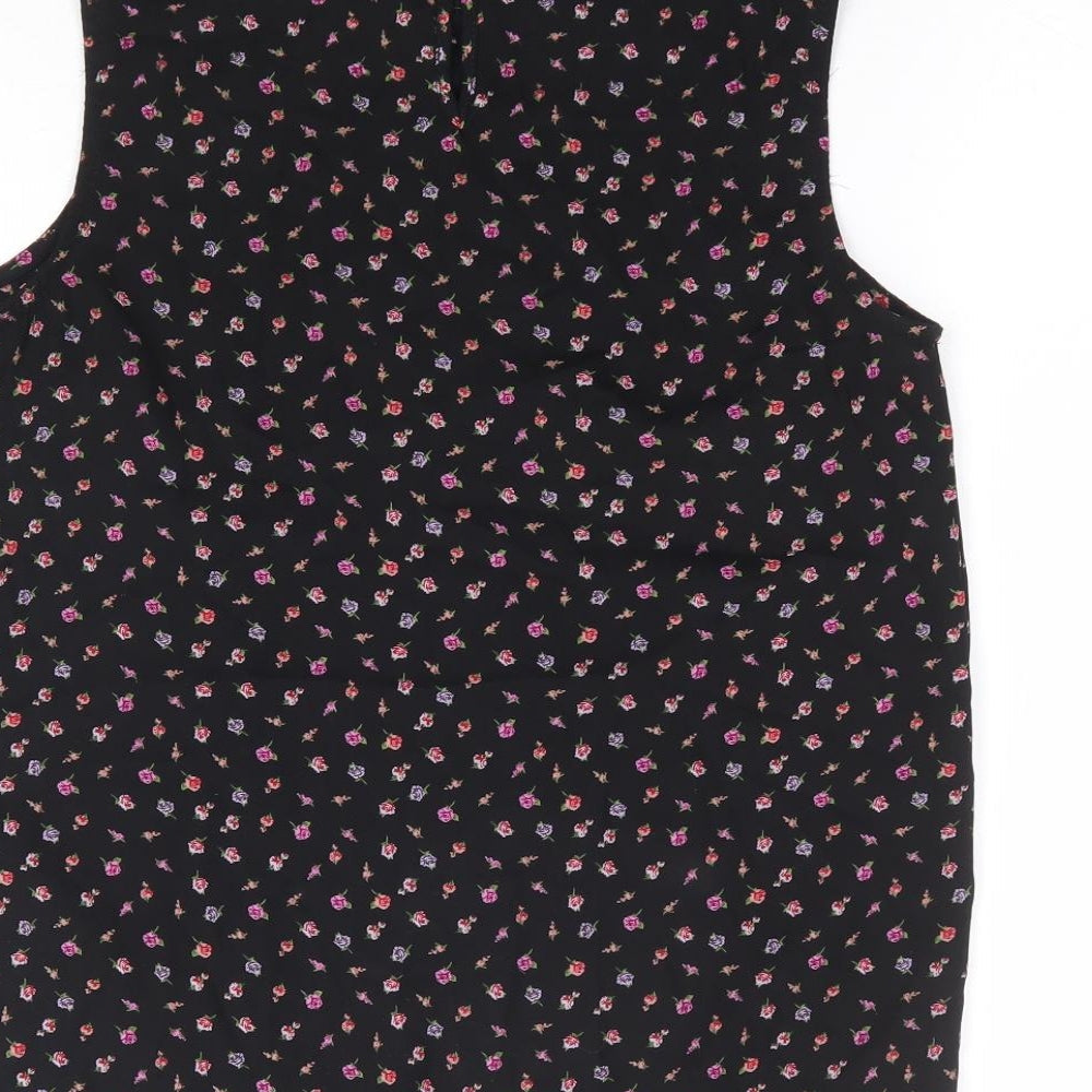Womens UK Size 8 New Look Black Basic Blouse