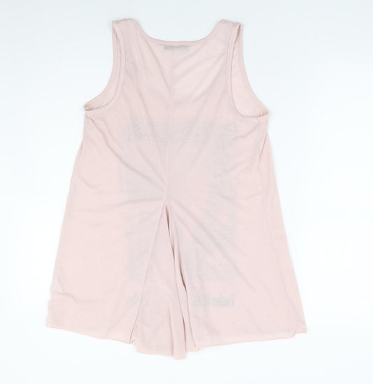 Womens UK Size 12 BHS Pink Basic Tank