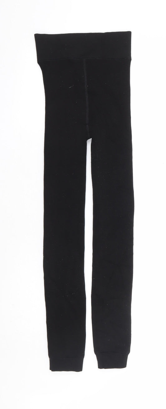 Womens UK Size S Preworn Jogger Black Leggings