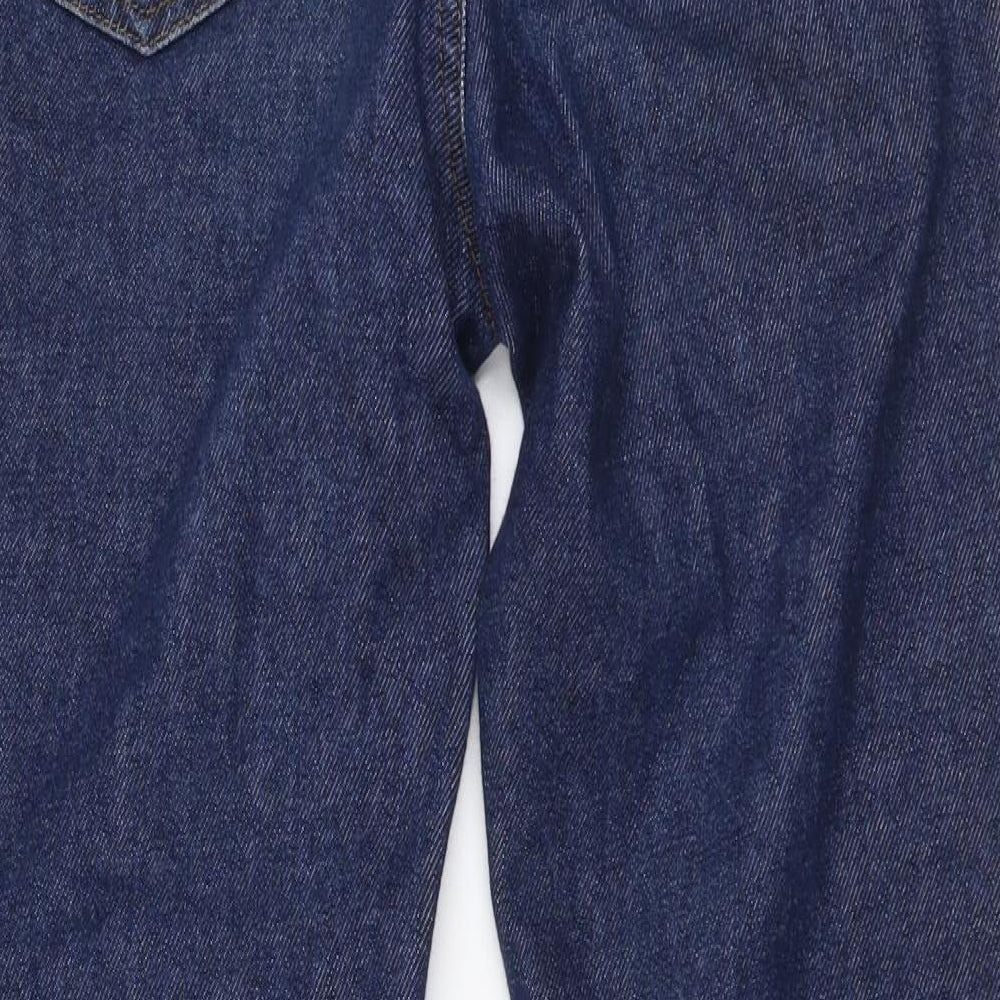 Topshop Womens Blue Cotton Mom Jeans Size 25 in L30 in Regular Button