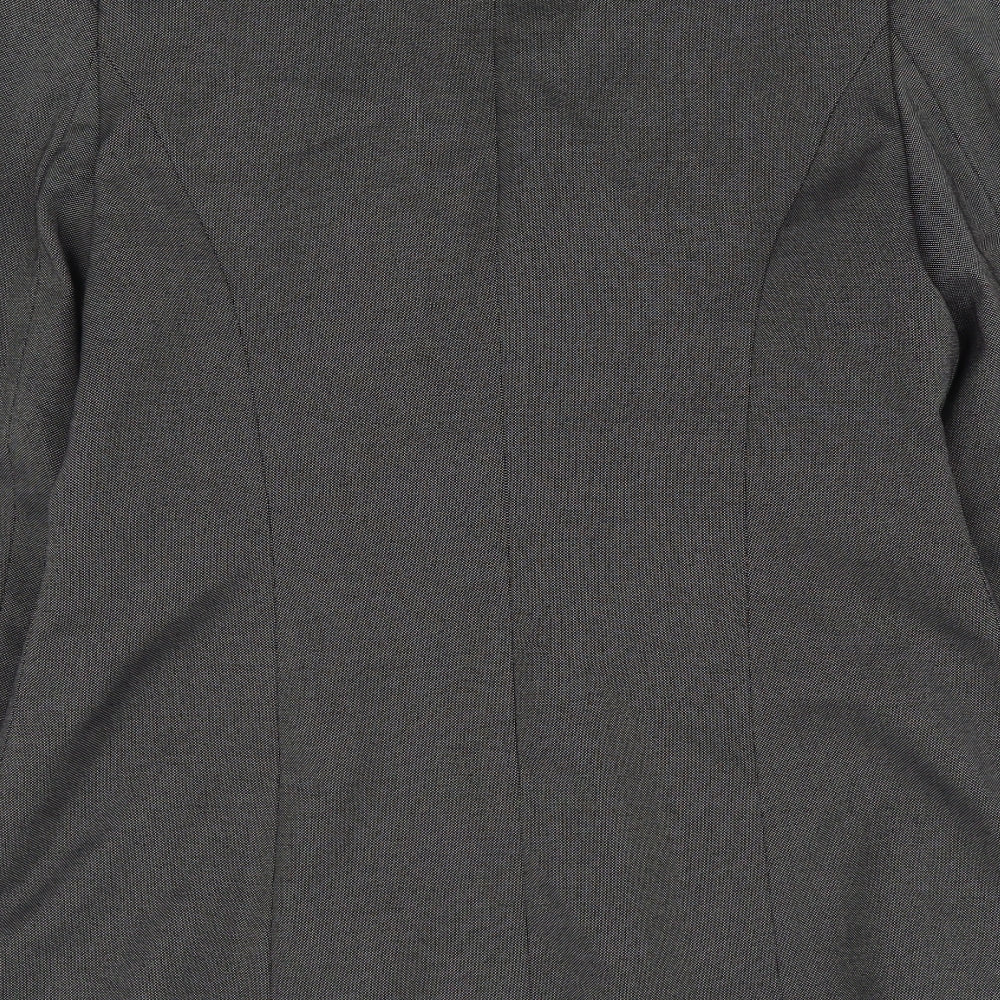 Womens UK Size 12 Preworn Regular Grey Suit Jacket