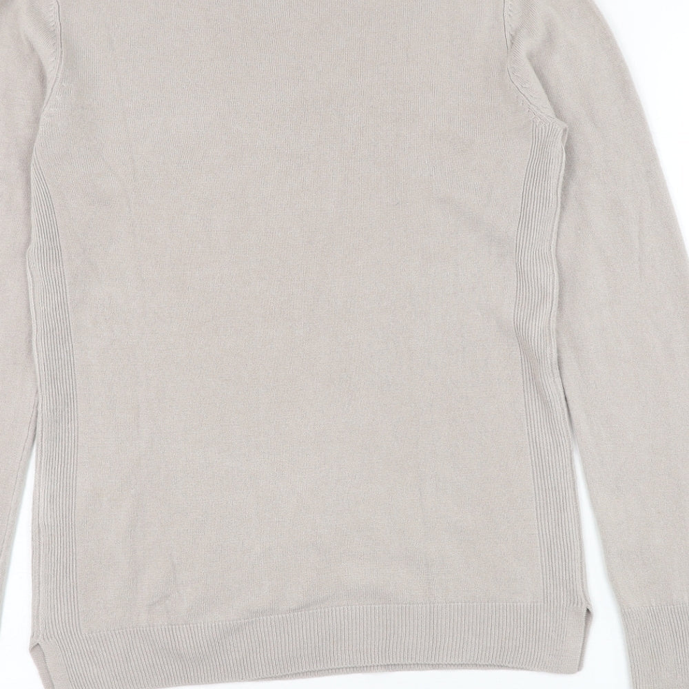 Womens UK Size M Preworn Beige Pullover Jumper