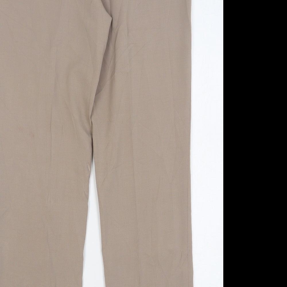 Womens UK Size 34 GARDEUR Regular Fit Beige Trousers