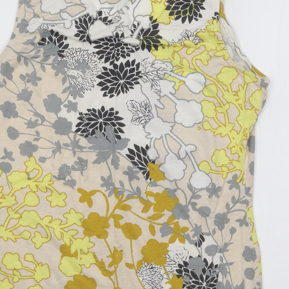 Womens UK Size 8 Oasis Multicoloured Basic Tank