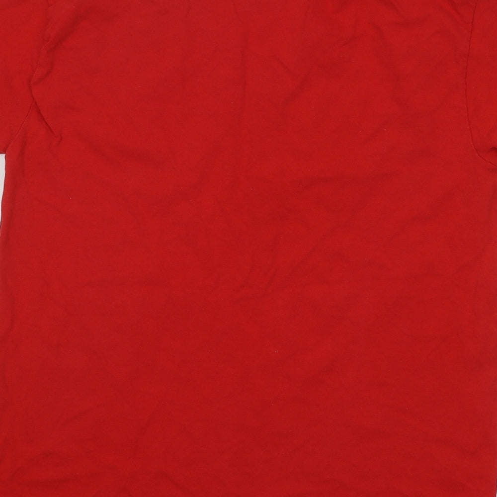 Mens UK Size S Gildan Red T-Shirt