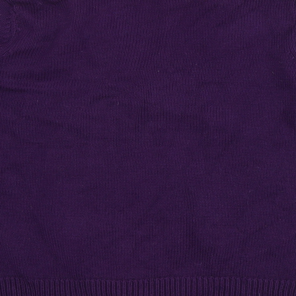 Womens UK Size 12 BHS Purple Cardigan Jumper