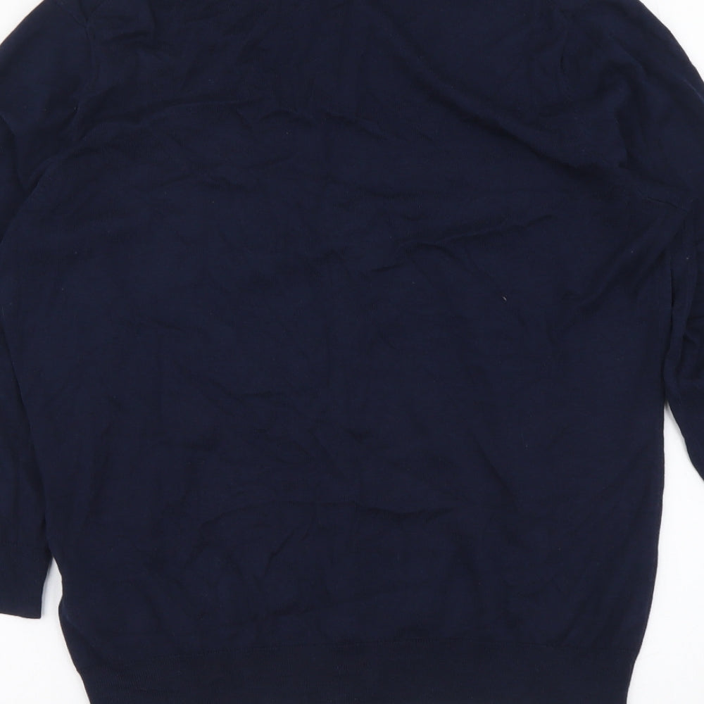 Womens UK Size M H&M Blue Cardigan Jumper