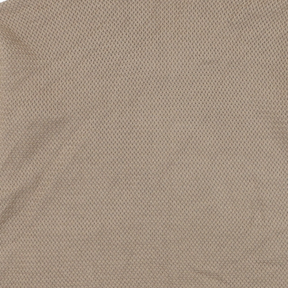 Womens UK Size 2 Marble Brown Cardigan Jumper