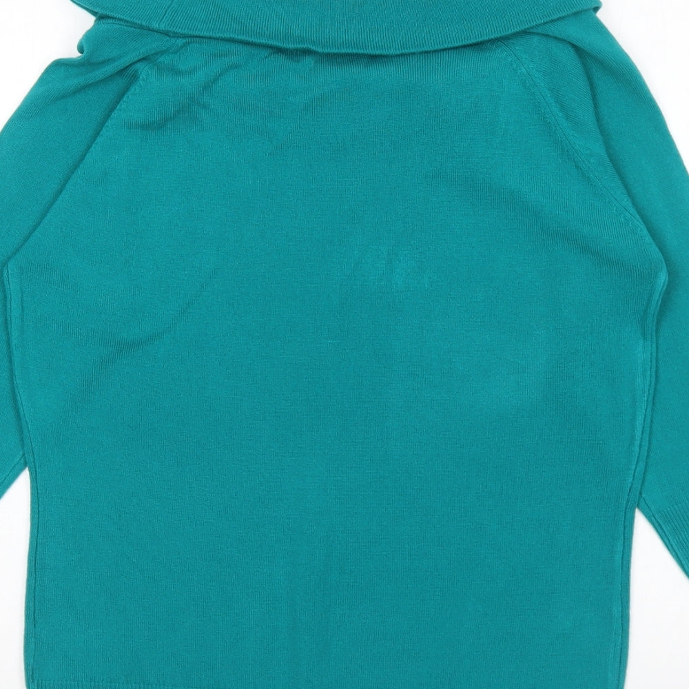Womens UK Size 14 Marks and Spencer Green Pullover Jumper