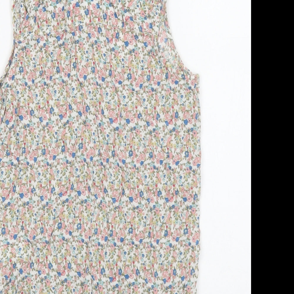 Avenue Womens Multicoloured Floral Viscose Basic Button-Up Size 8 Collared