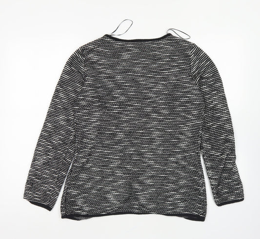 Papaya Womens Black Jacket Blazer Size 12 Hook & Eye