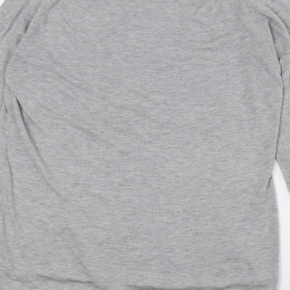 Womens UK Size 10 Onfire Grey Basic T-Shirt