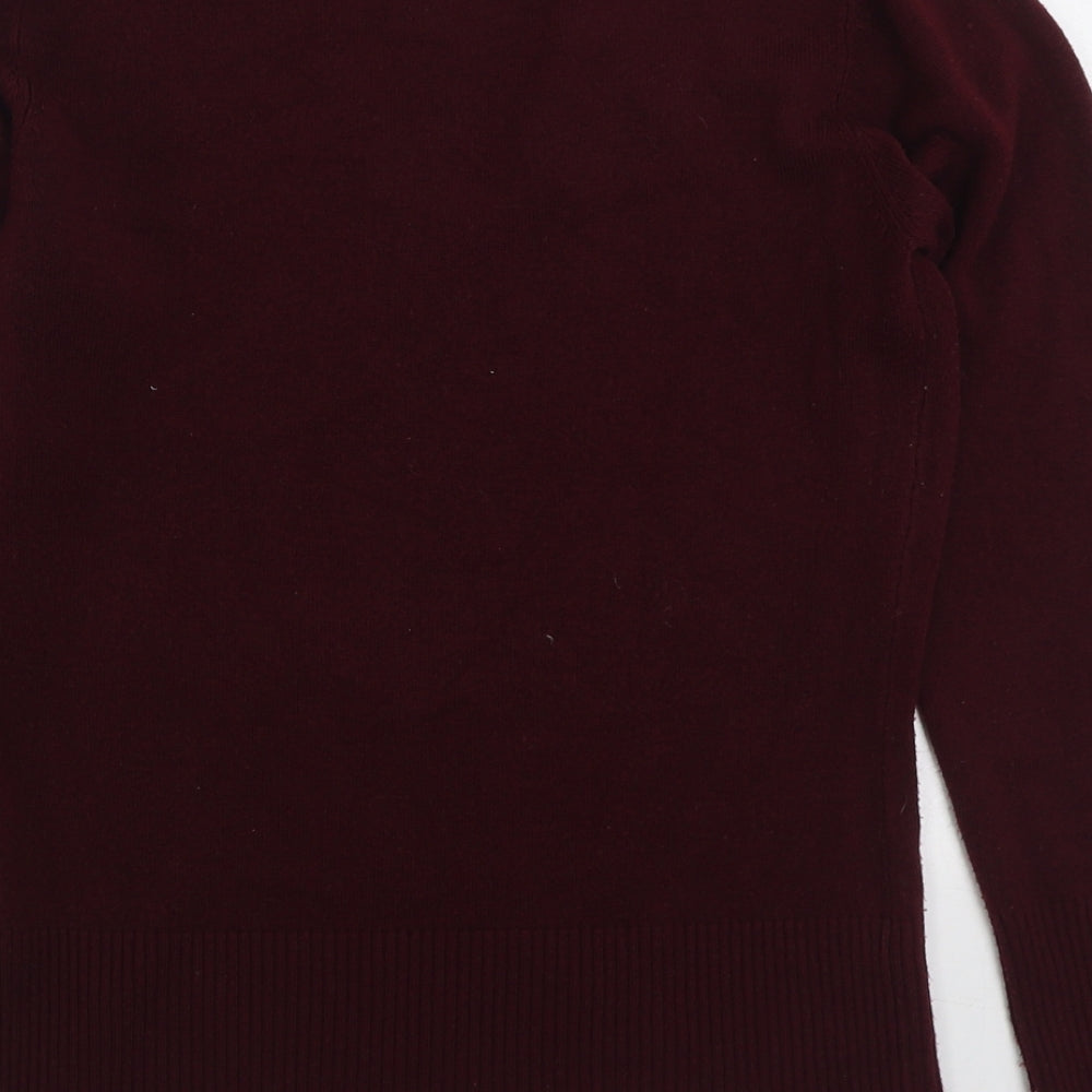 Womens UK Size 10 Debenhams Red Pullover Jumper