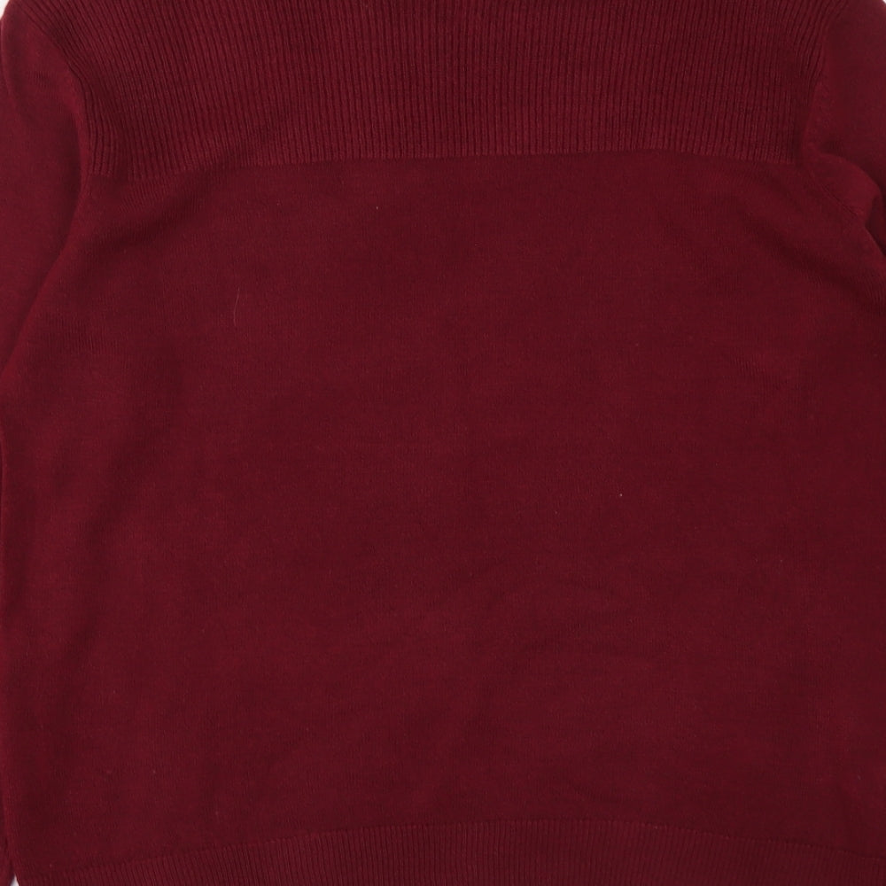 Womens UK Size 10 Essentials Purple Pullover Jumper