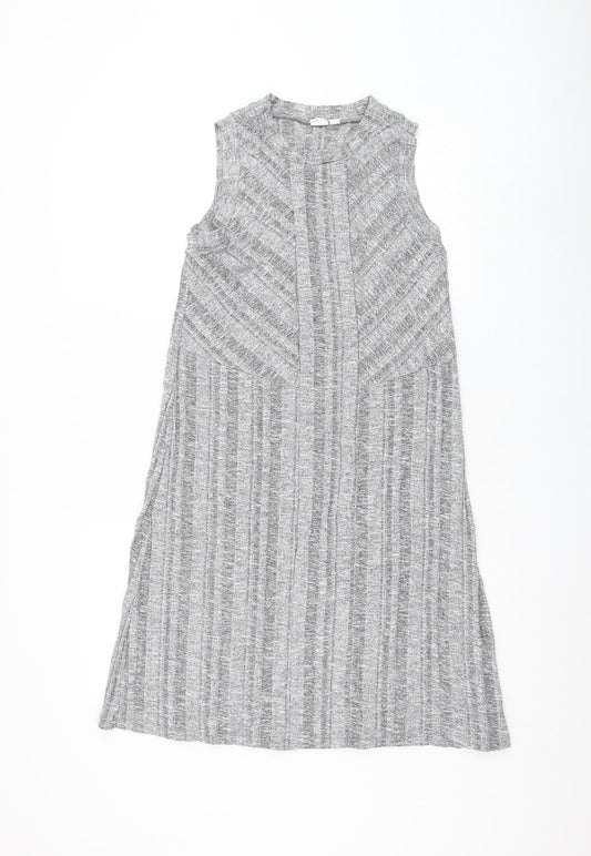 Gap Womens Grey Rayon Shift Size M Round Neck Pullover