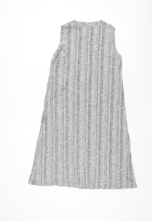 Gap Womens Grey Rayon Shift Size M Round Neck Pullover