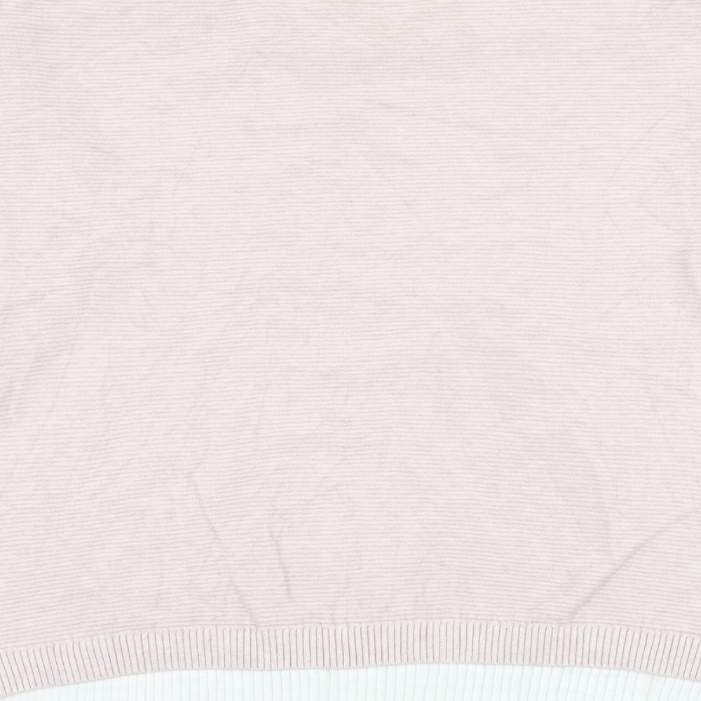 Womens UK Size L Preworn Pink Pullover Jumper
