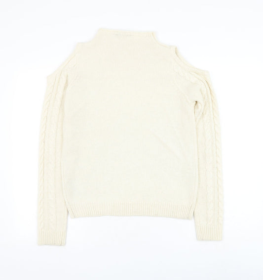 Womens UK Size 10 Dorothy Perkins Ivory Pullover Jumper