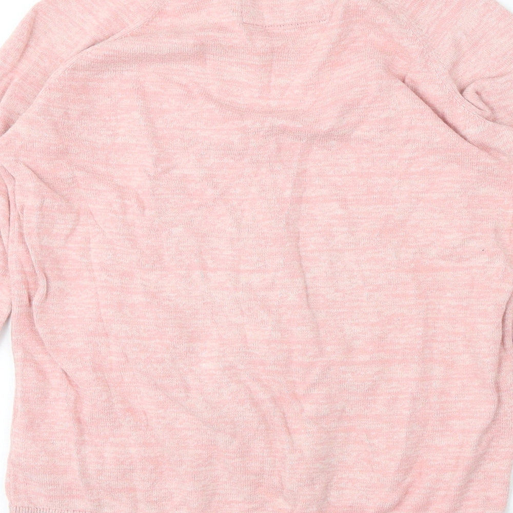 TU Girls Pink Crew Neck Cotton Pullover Jumper Size 13 Years - Dog