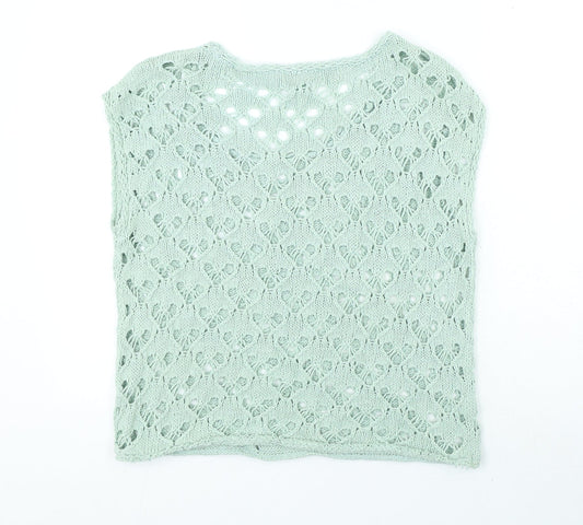 Womens UK Size S NEXT Green Basic T-Shirt