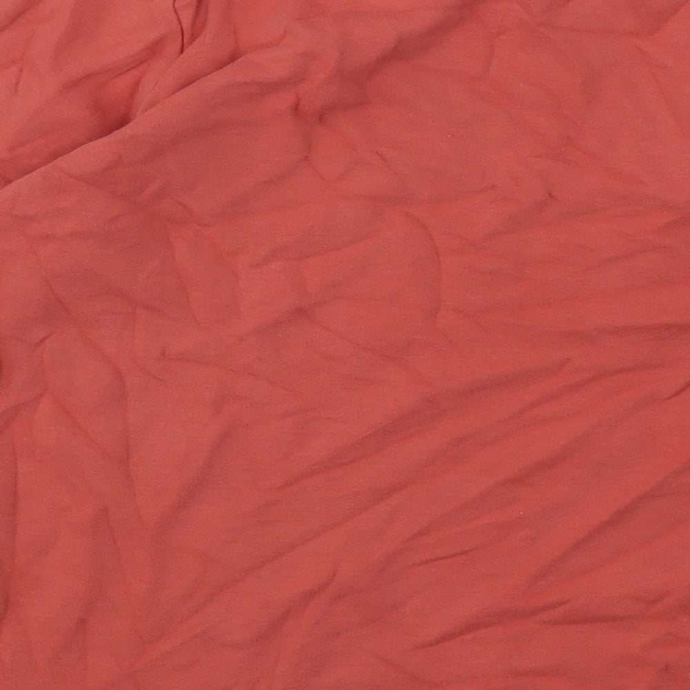 Crew Clothing Womens Orange Cotton Basic T-Shirt Size 12 Boat Neck