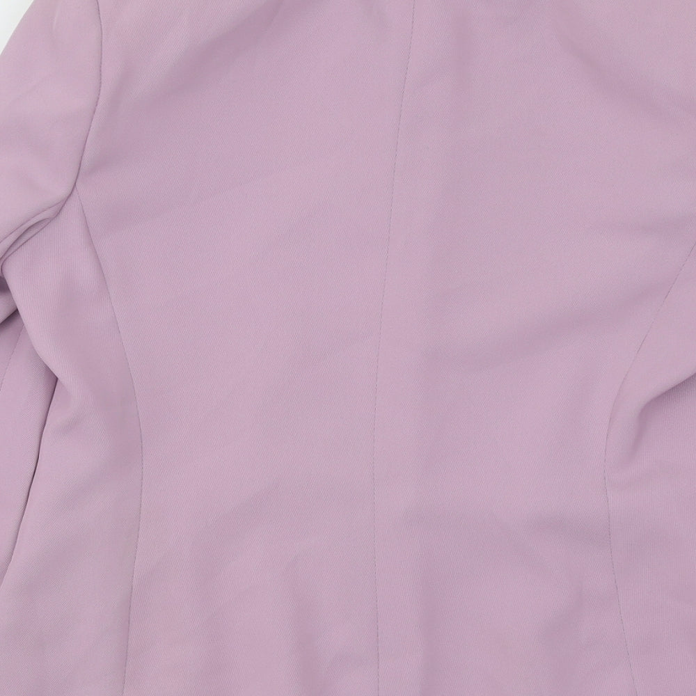 George Womens Purple Jacket Blazer Size 14 Button