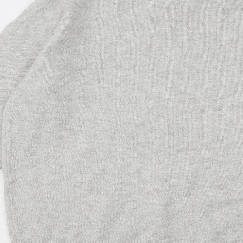 Womens UK Size S Papaya Grey Pullover Jumper