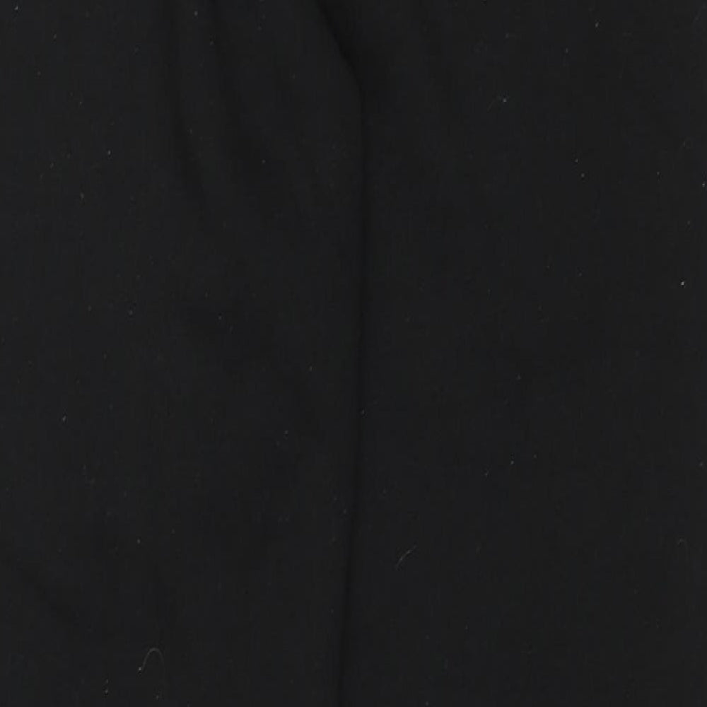 Primark Womens Black Geometric Polyester Sweatpants Trousers Size M L29 in Regular Drawstring - Bones