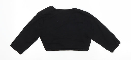 Womens UK Size 10 Monsoon Black Shrug Jumper