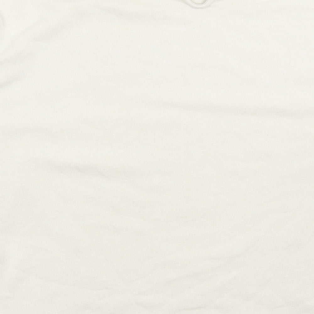 H&M Womens Beige Cotton Pullover Sweatshirt Size L Pullover