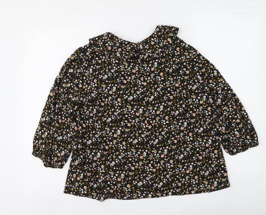 Primark Womens Multicoloured Floral Viscose Basic Blouse Size 14 Collared