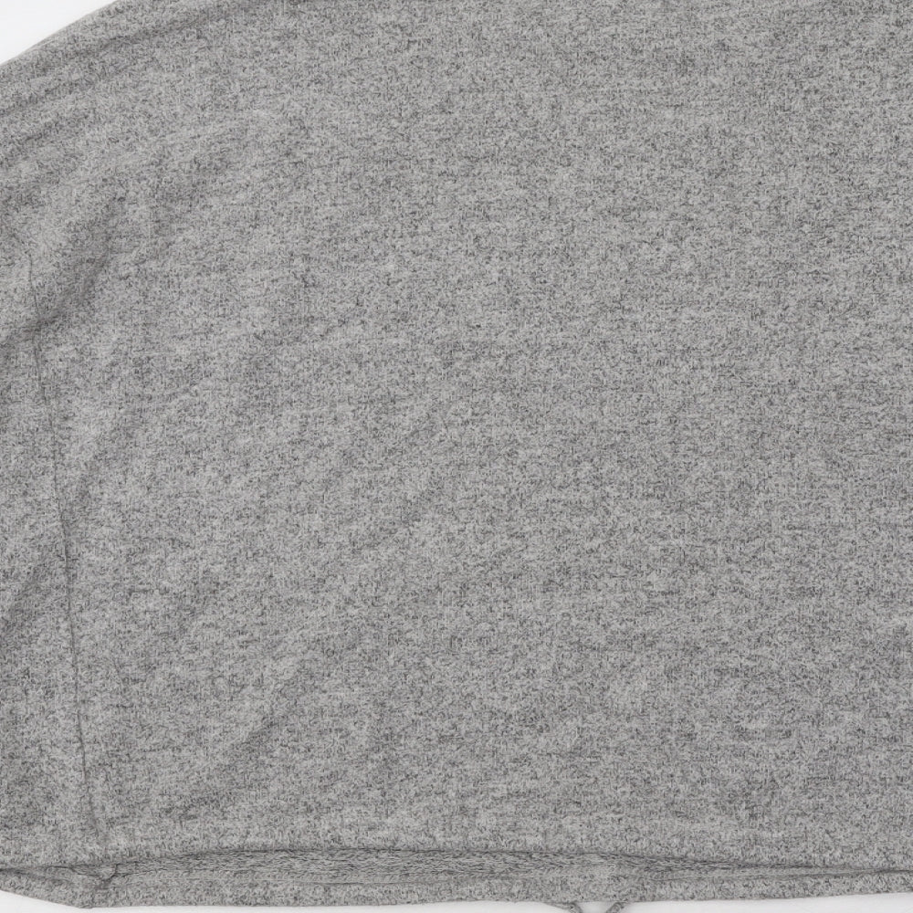 George Womens Grey Round Neck Viscose Pullover Jumper Size L