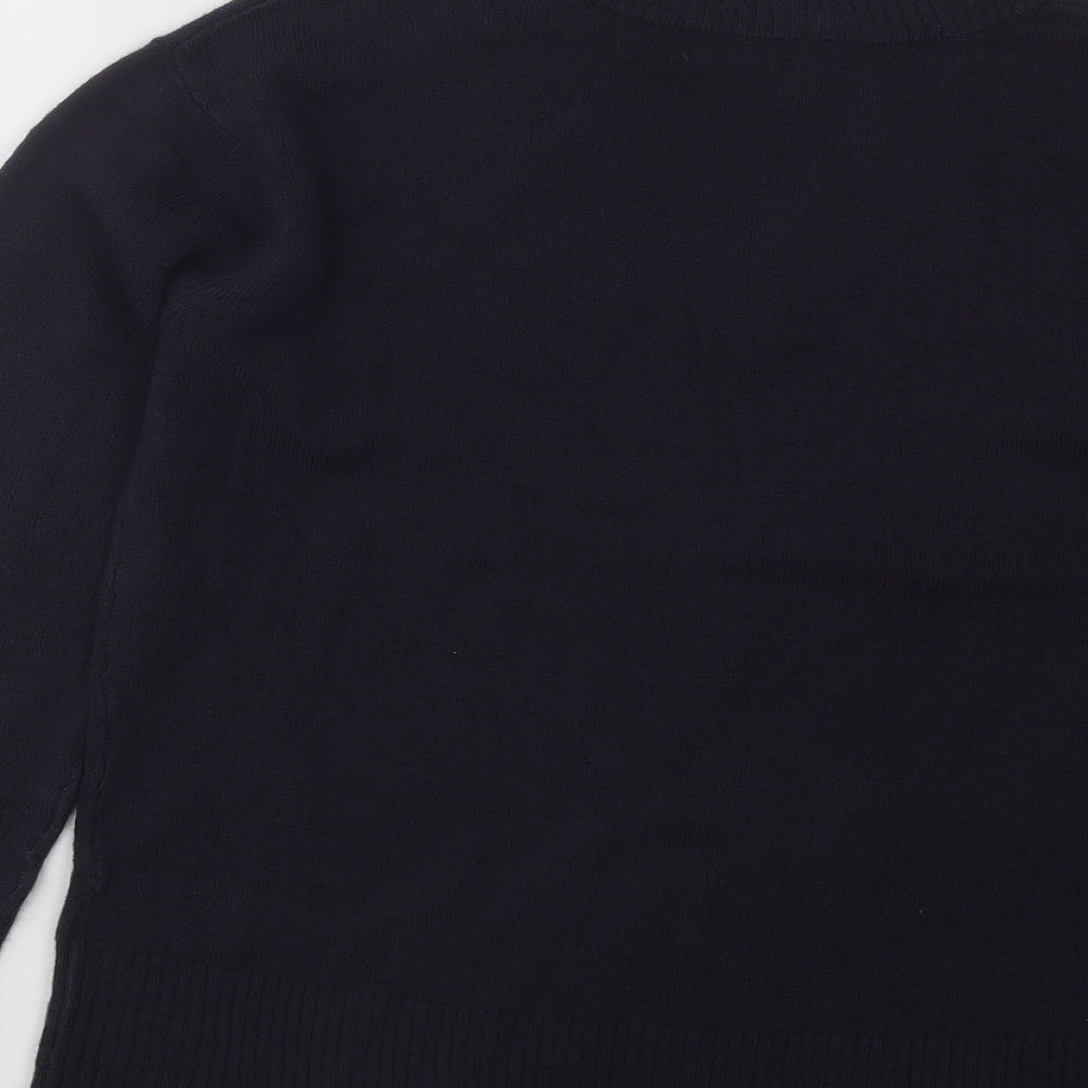 Womens UK Size 8 Marks and Spencer Blue Pullover Jumper