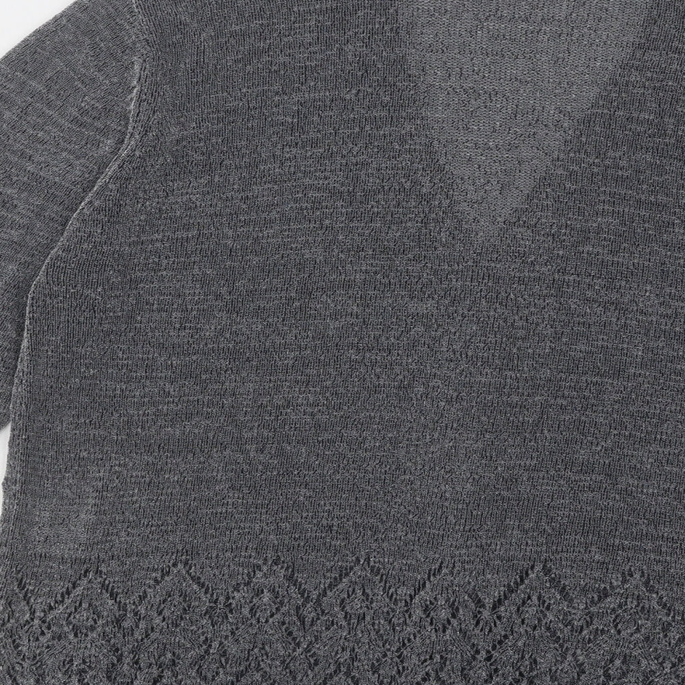 Womens UK Size 14 Compliments Grey Cardigan Jumper