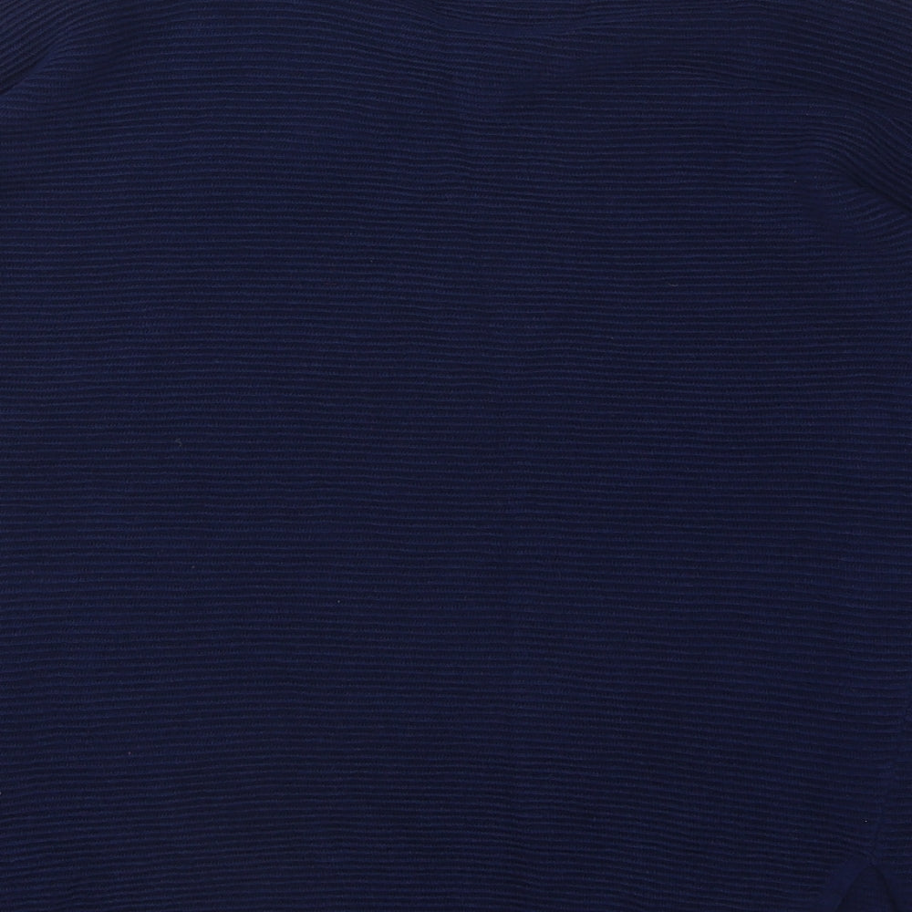 TU Womens Blue Round Neck Viscose Pullover Jumper Size 12