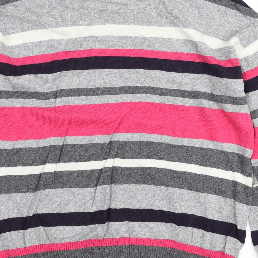 Womens UK Size M Gerry Weber Multicoloured Henley Jumper