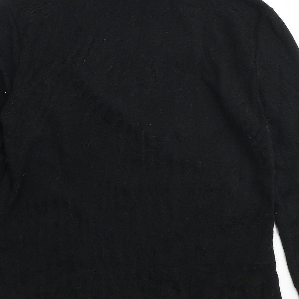 Womens UK Size M Zara Black Pullover Jumper